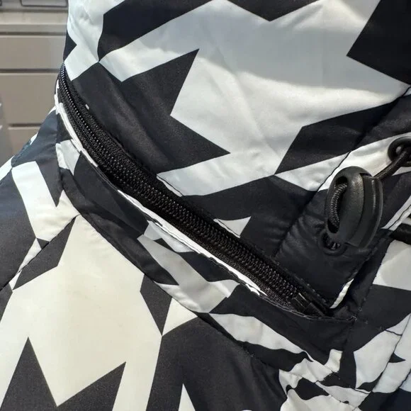 Houndstooth puffer coat - Picture 3 of 5